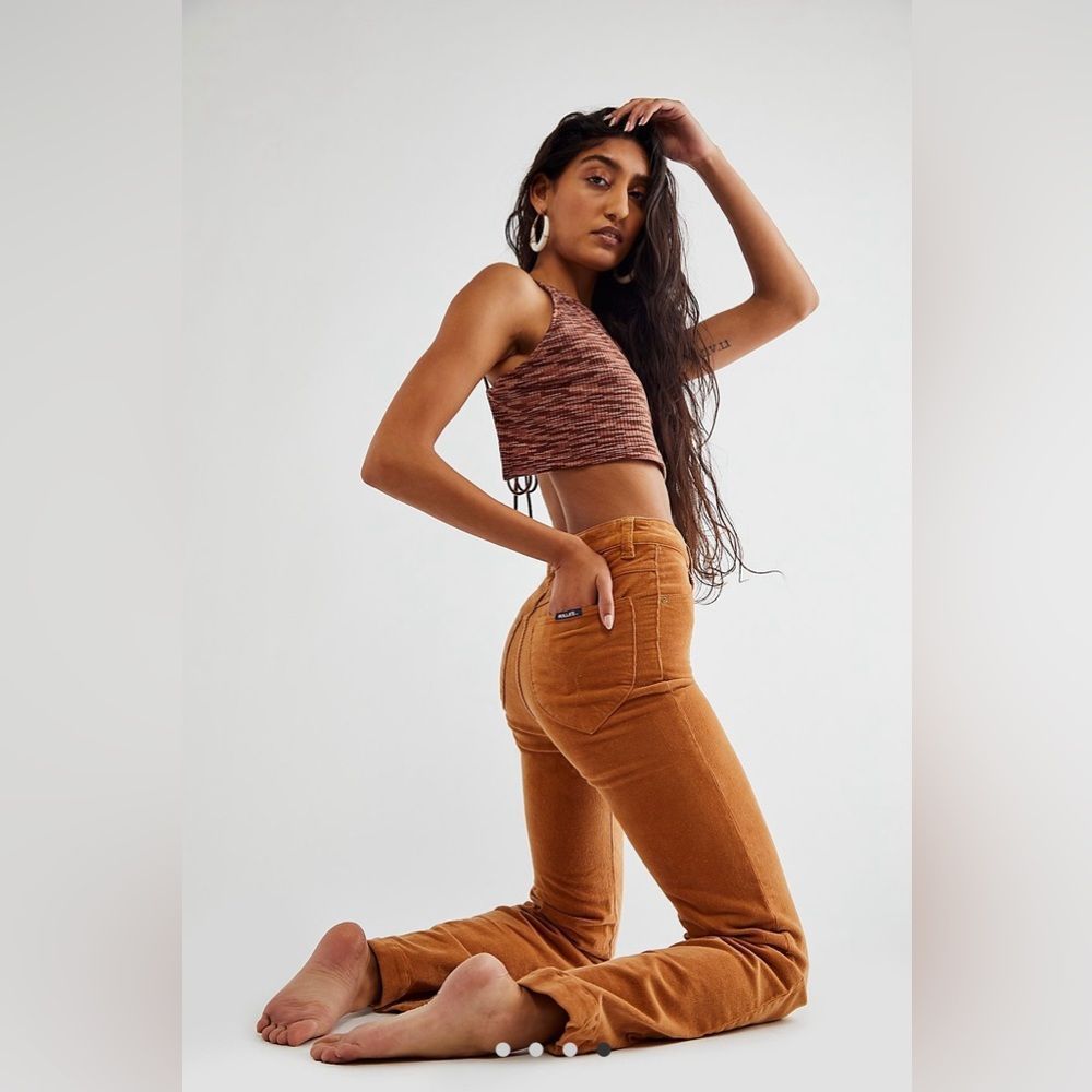 Rolla's East Coast Cord Flare Jeans Tan Cord Size 27